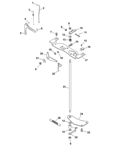 Kohler Cv680-3011 Engine Controls Diagram and Parts List for RECON48 53AH8ST3050-23HP Cub Cadet Lawn Tractor